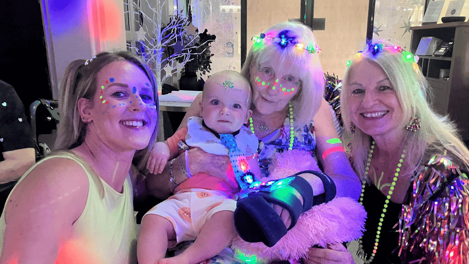 Cofton Park Manor Care Home Rave resident with family