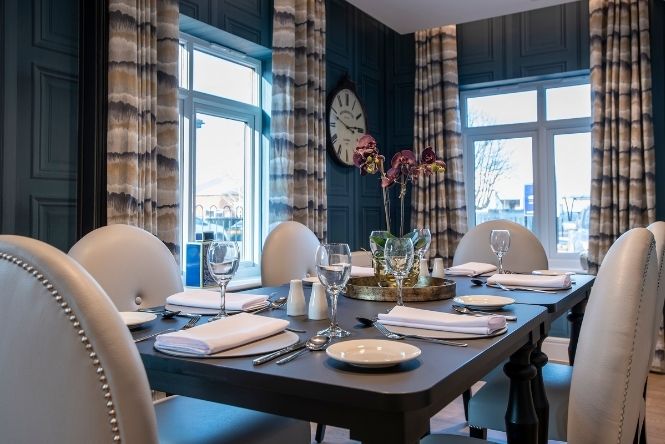 dining area of Meryton Place care home