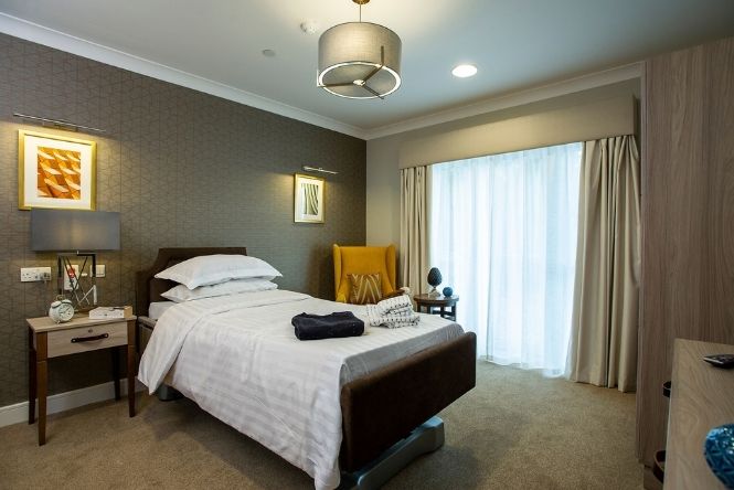 Spacious en-suite bedroom at Nesbit House Care Home in Orpington designed for comfort, independence and personalised residential care