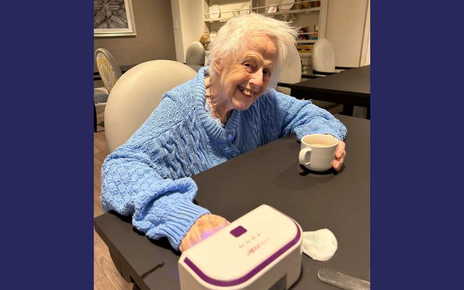 Perfect pampering for well deserved Chawley Grove Care Home residents