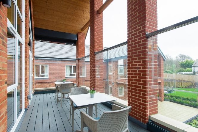 balcony terrace at Abbots Wood Manor