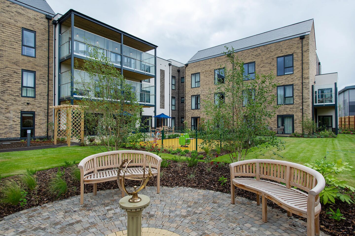 Elstow Manor Care Home garden and exterior in Wixams near Bedford