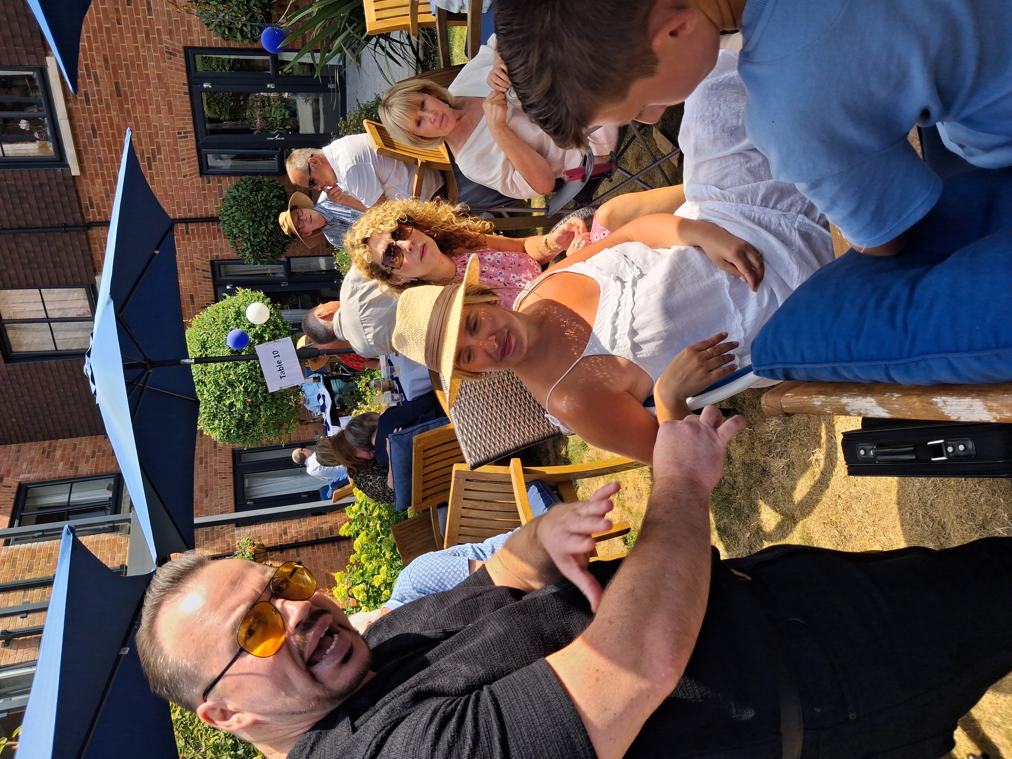 Magician interacts with residents and visitors