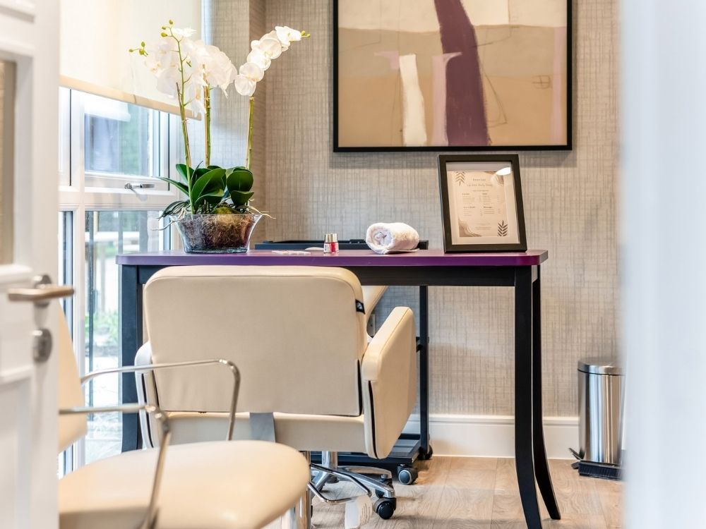 salon area at hindhead place 