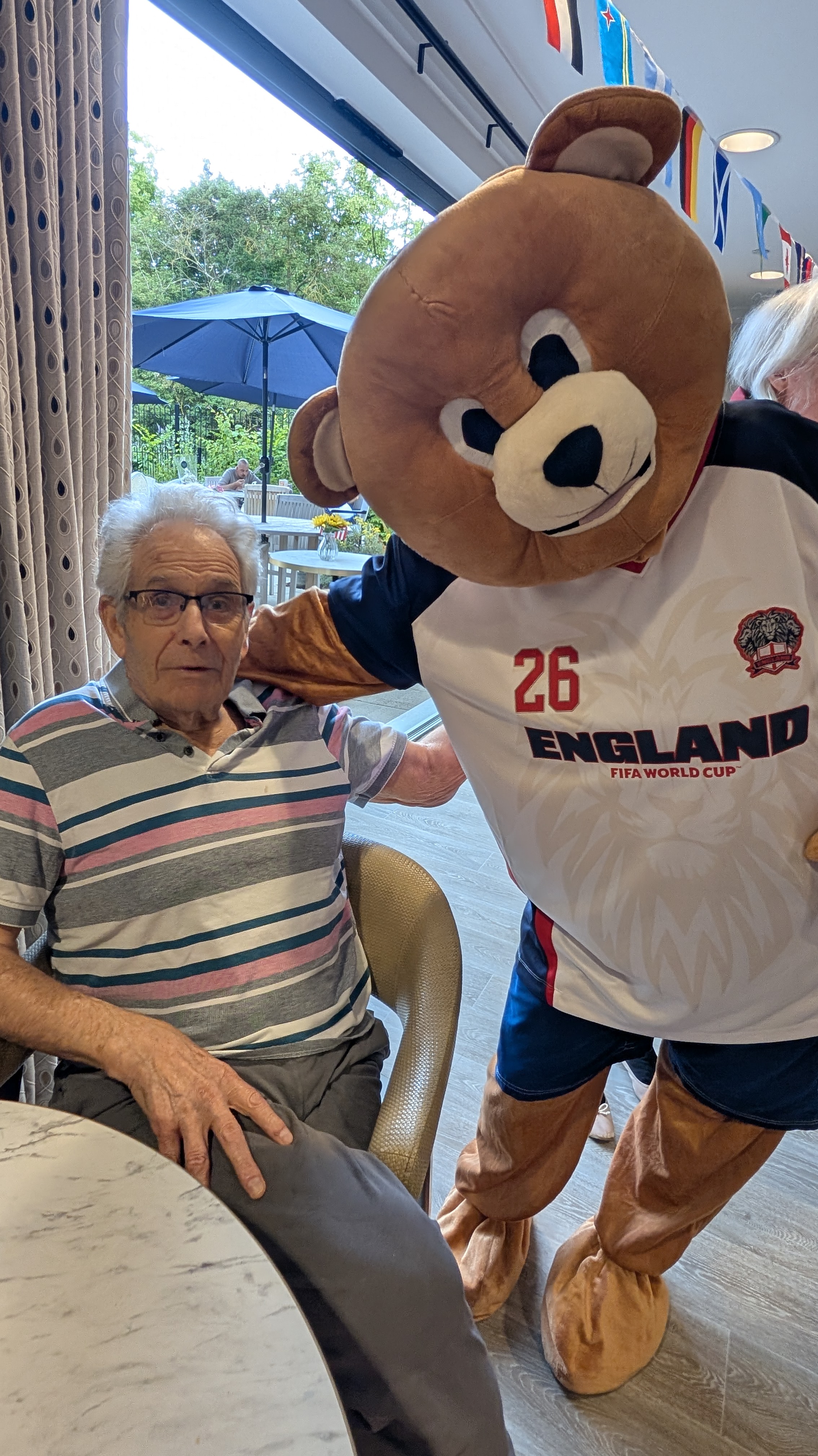 Camby Bear Arrives at Cambridge Grove Care Home