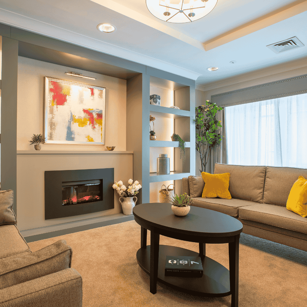Lounge area templeton place care home in Southampton