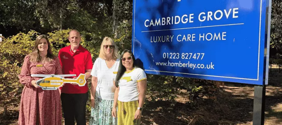 Cambridge Grove Residents Raise £510 for East Anglian Air Ambulance Cambridge Grove Residents Raise £510 for East Anglian Air Ambulance