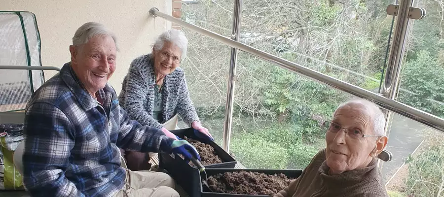 GREEN-FINGERED RESIDENTS GET DIGGING AT UPTON 