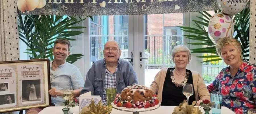 Stella and Rob celebrate platinum at Alston House