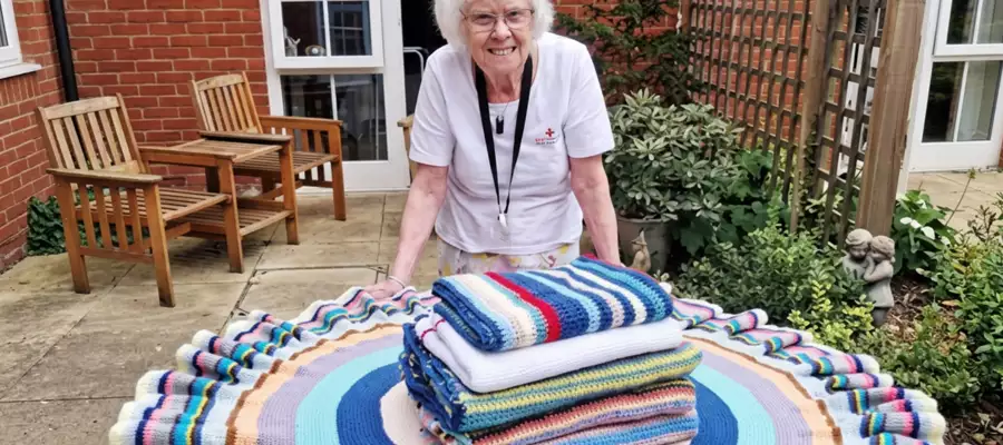 Prolific Ampthill Crocheter Makes Blankets for Bedford Baby Unit