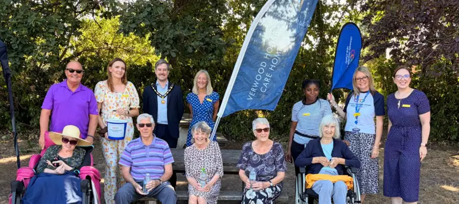 Mayor joins Verwood care team on hospital charity sponsored walk