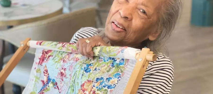 Indrani Weaves Perfect Tapestry at Elstow Manor