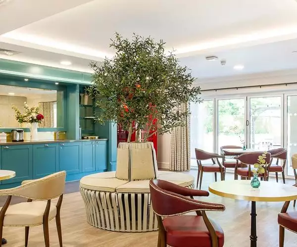 bar cafe at Charrington Manor residential care home in West Byfleet