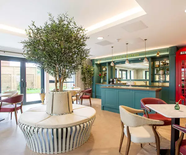 cafe bar at our Nottingham care home, Edwalton Manor.