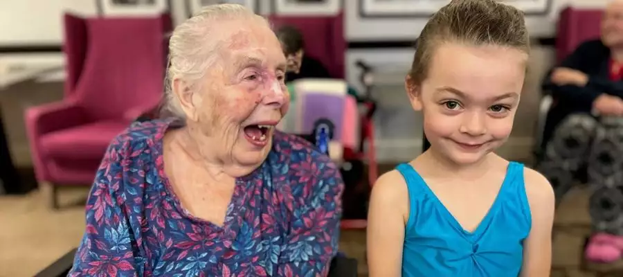 Young dancers are en pointe at Abbots Wood Manor Care Home
