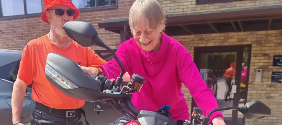 Residents Enjoy Special Motorcycle Visit at Dorking Manor