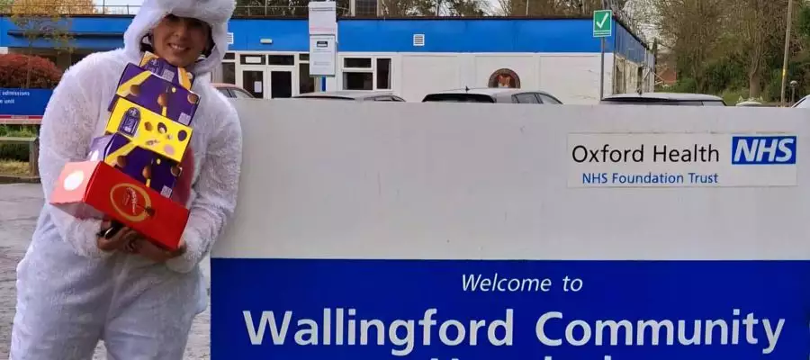 The Easter Bunny visits local hospitals 