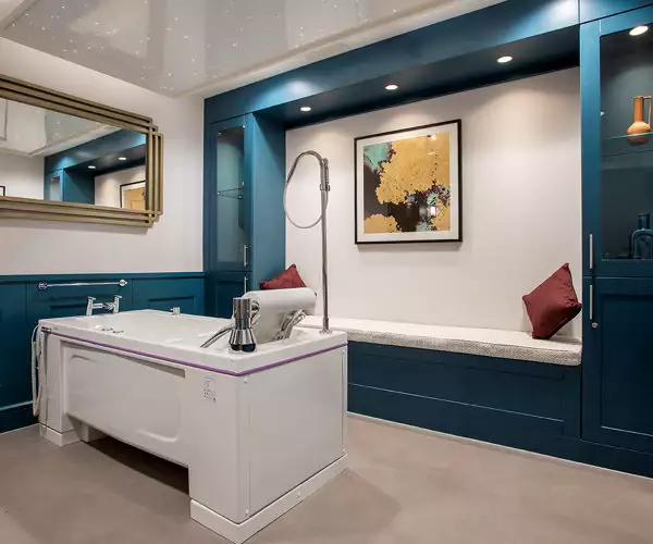 enjoy a spa bath