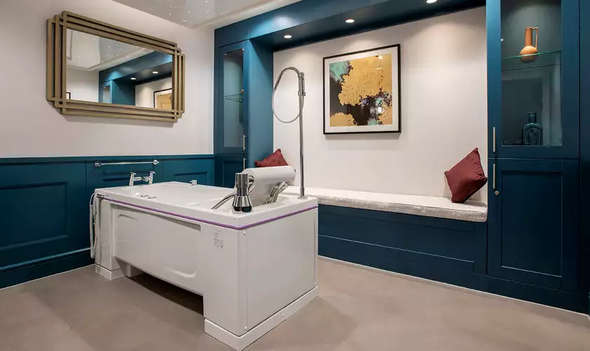 enjoy a spa bath