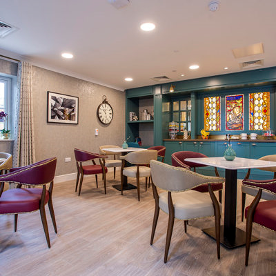 cafe of Richmond Manor care home in Ampthill. cafe of Richmond Manor care home in Ampthill.