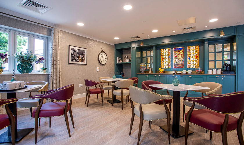 cafe of Richmond Manor care home in Ampthill. cafe of Richmond Manor care home in Ampthill.