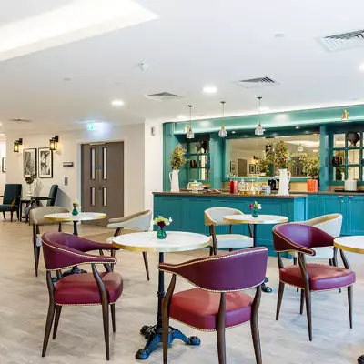 bar at Elstow Manor dementia care home in Bedford