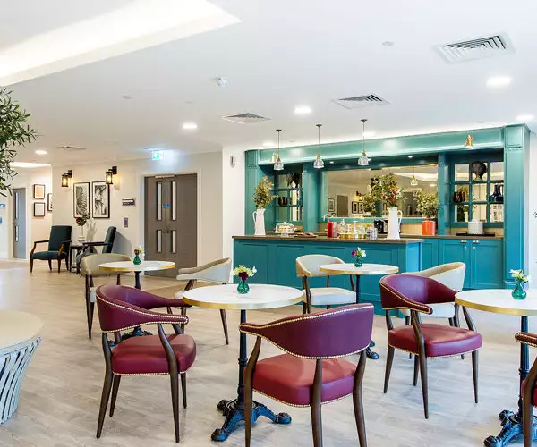 bar at Elstow Manor dementia care home in Bedford