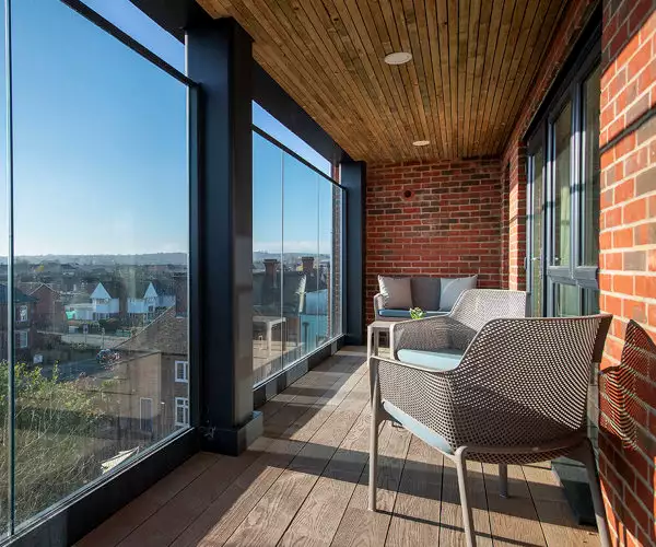 Balcony at Alston House Care Home in Eastleigh Balcony at Alston House Care Home in Eastleigh