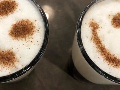 Latte fun at Abbots Wood Manor at coffee masterclass